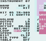 La schermata dello strumento di LSDJ.